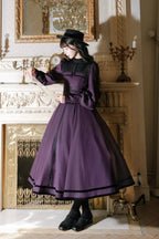Raven Messenger - Plus Size Gothic Lolita OP with Optional Hat - image 1