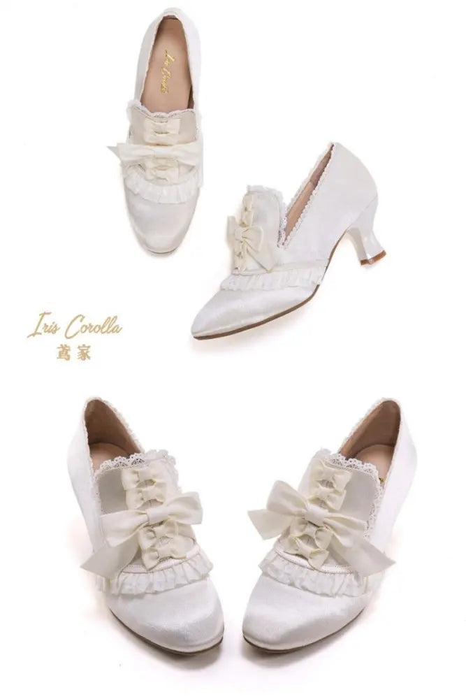 Marie-Antoinette Bow Hime Lolita Heels - image 1