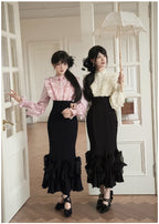 Miss Lola - Long-Sleeve Classic Lolita OP Dress - image 1