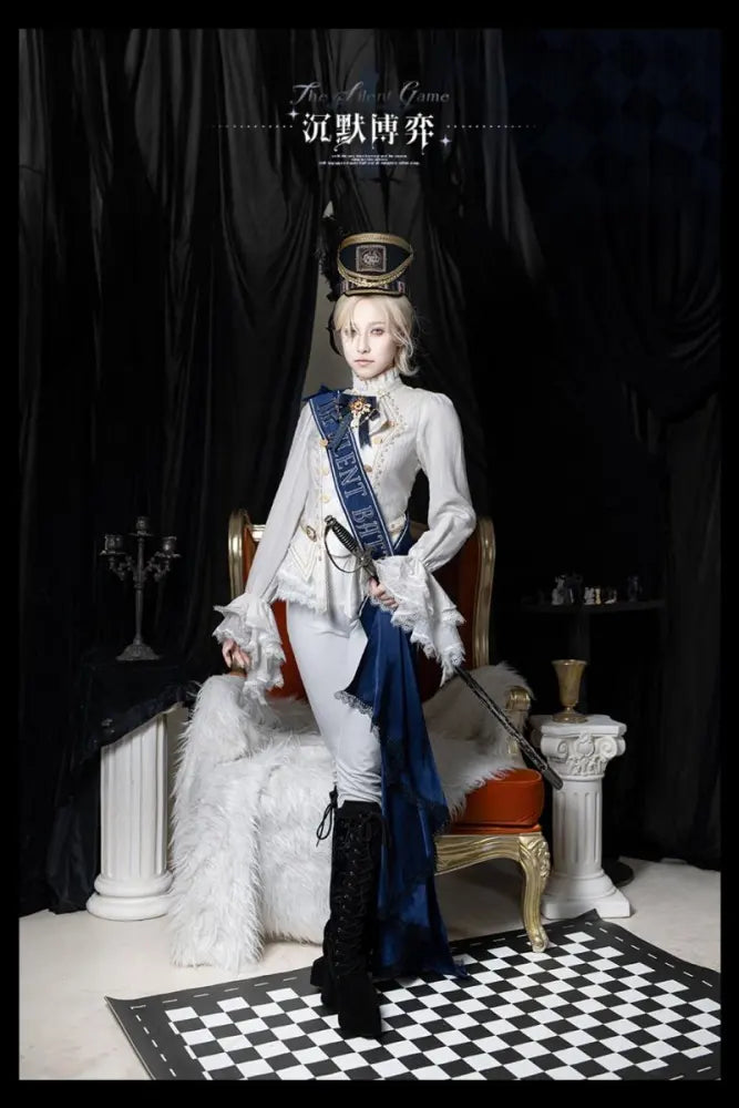 The Silent Battle - Ouji Coat, Cape and Blouse Set - image 1