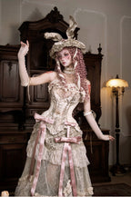 Cupid's Verse-Casket - Heart-Shaped Rococo Lolita Corset & Matching Pieces - image 1