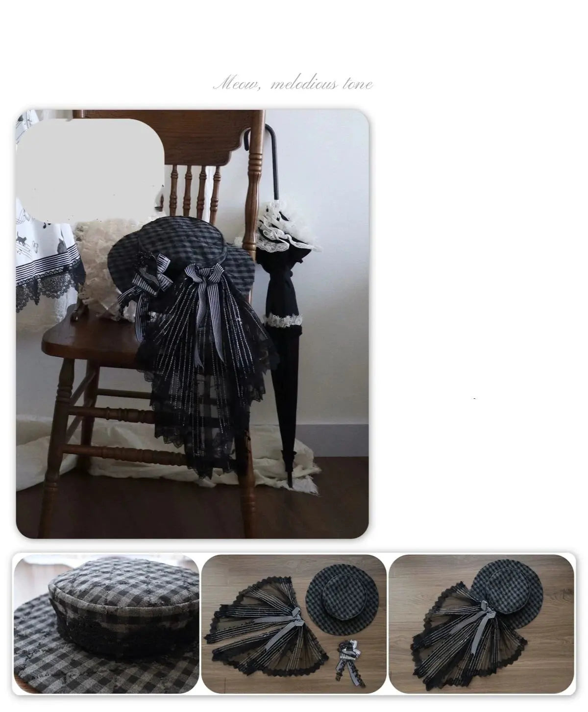 Meow Melodious Tone Musical Cat Classic Lolita JSK and Accessories - image 20