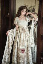 Sacred Coronation - Regency Empire Dress, Shawl & Necklace Options and Accessories - image 20
