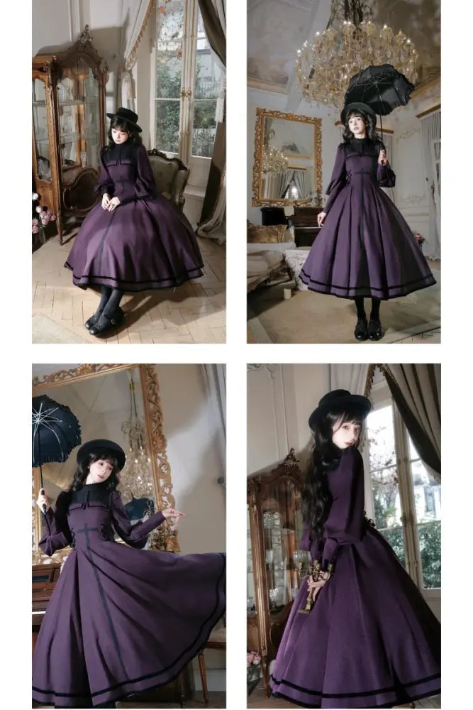 Raven Messenger - Plus Size Gothic Lolita OP with Optional Hat - image 21
