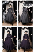 Raven Messenger - Plus Size Gothic Lolita OP with Optional Hat - image 22