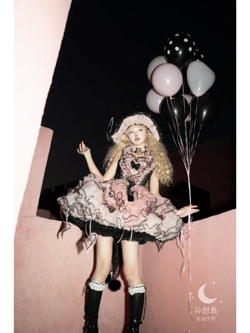 Rock Sweetheart - Gothic Witch Lolita JSK Full Set - image 22
