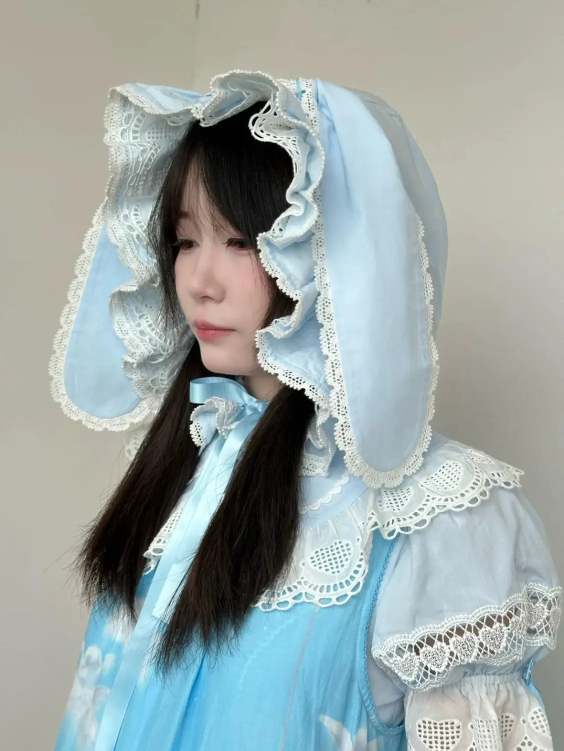 Baby Rabbit - Detachable Rabbit-Ear Hood Lolita Blouse - image 27
