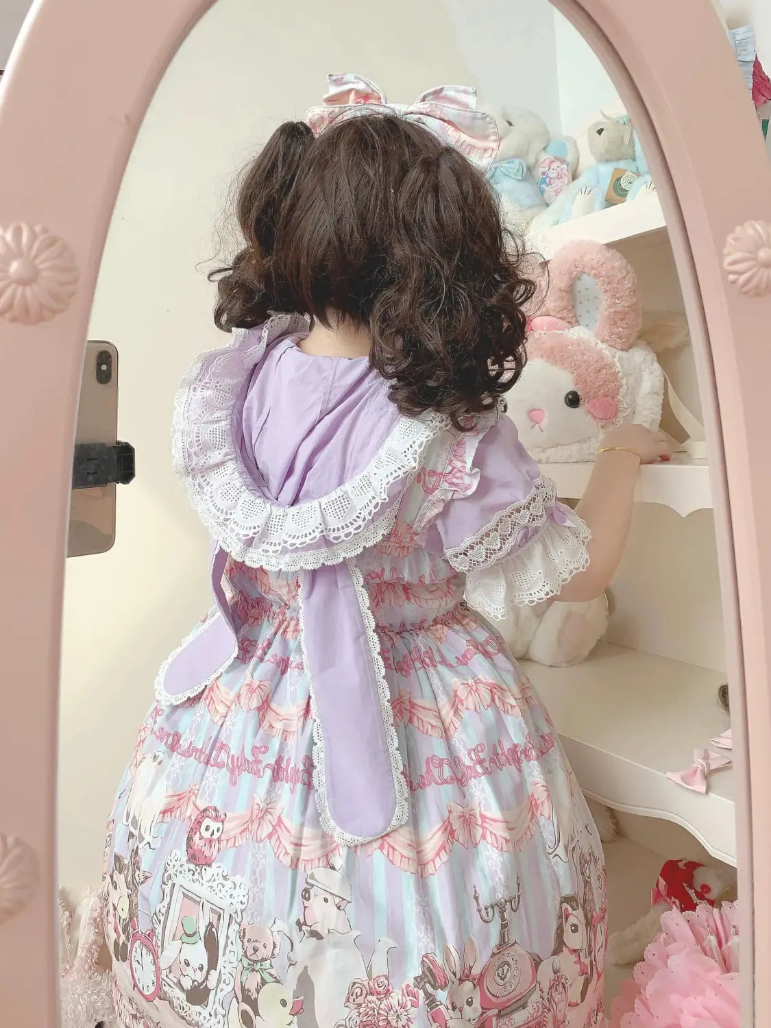 Baby Rabbit - Detachable Rabbit-Ear Hood Lolita Blouse - image 29