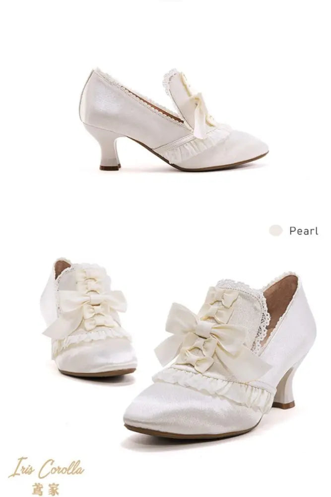 Marie-Antoinette Bow Hime Lolita Heels - image 2