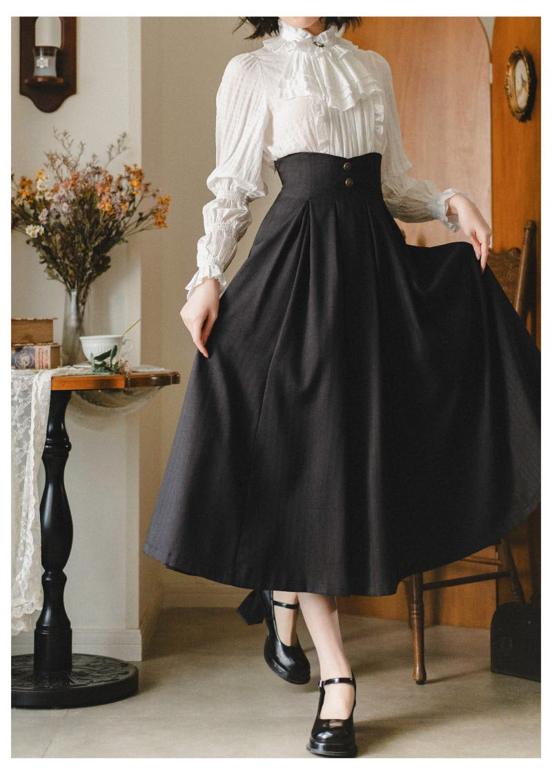 The Woodland Basket 4.0 - Long Classic Lolita Skirt with Matching Headbow - image 2