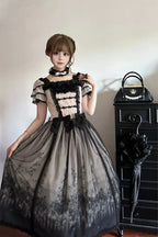 Decaying Garden - Gothic Lolita OP Dresses with Matching Accessories - image 2