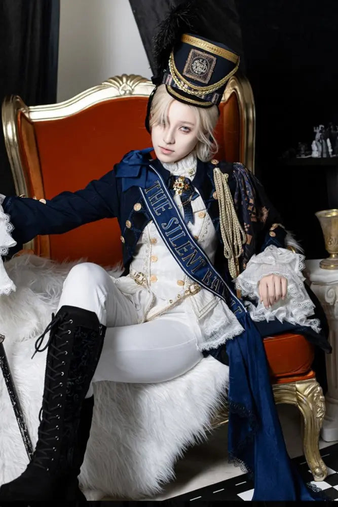 The Silent Battle - Ouji Coat, Cape and Blouse Set - image 3