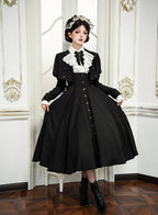 Poems of the Dark Night - Gothic Lolita JSK, Jacket and Blouse Coordinate - image 3