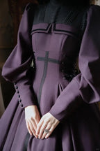 Raven Messenger - Plus Size Gothic Lolita OP with Optional Hat - image 3