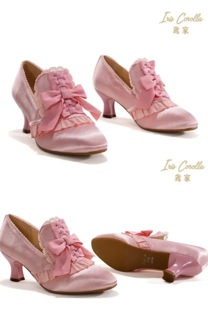 Marie-Antoinette Bow Hime Lolita Heels - image 3
