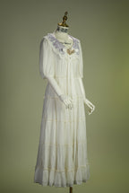 Cloud Soufflé Embroidered-Collar Classic Lolita Maxi OP - image 4