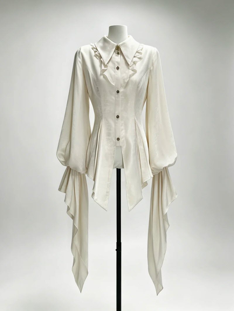 Zero - Ouji Military Lolita Blouse, Vest, Cape and Pants Set - image 4