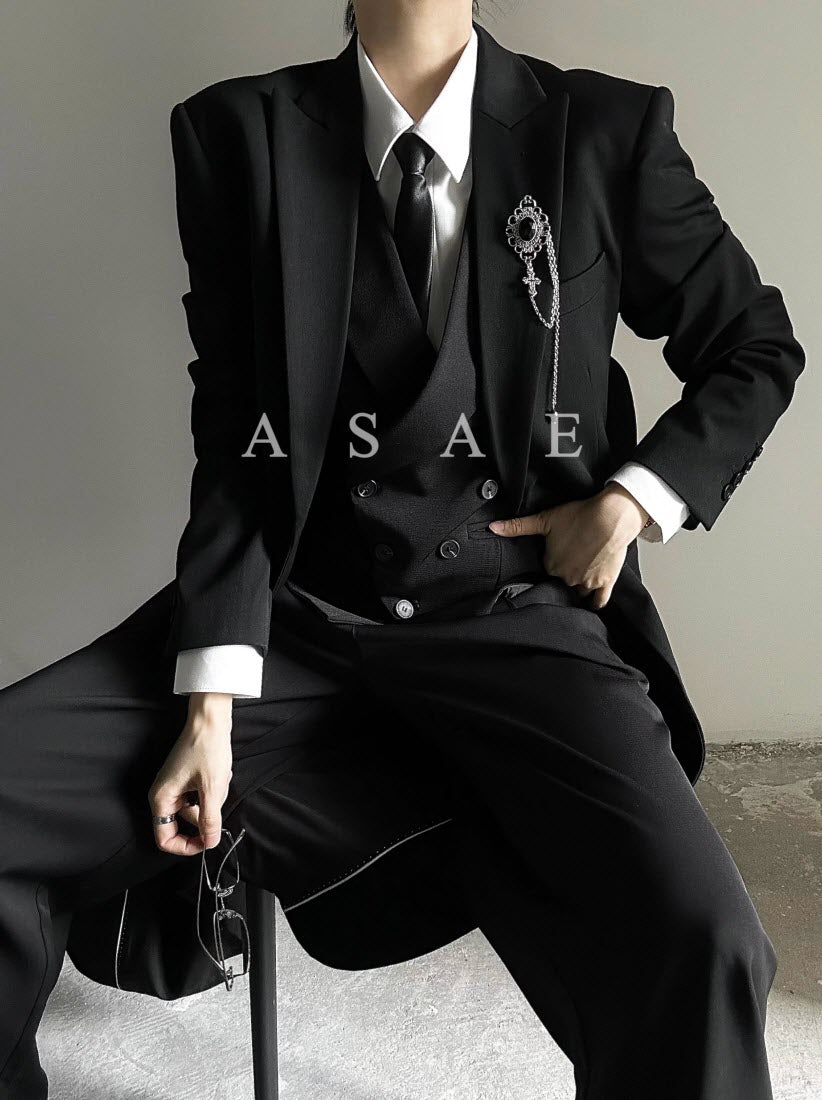 Vintage Echo - Long Ouji Suit Jacket - image 4