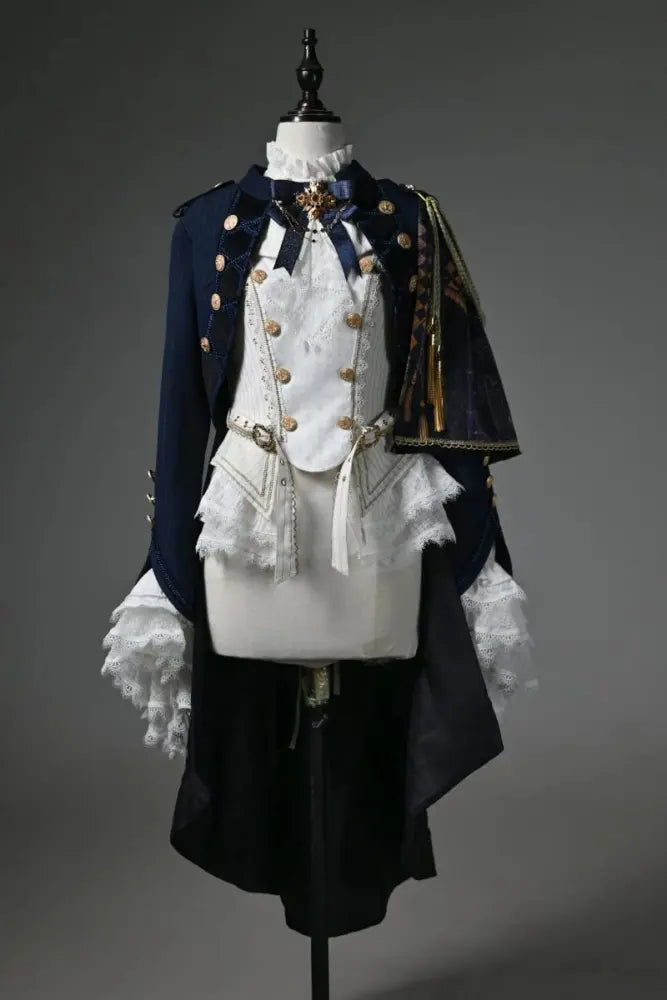 The Silent Battle - Ouji Coat, Cape and Blouse Set - image 4