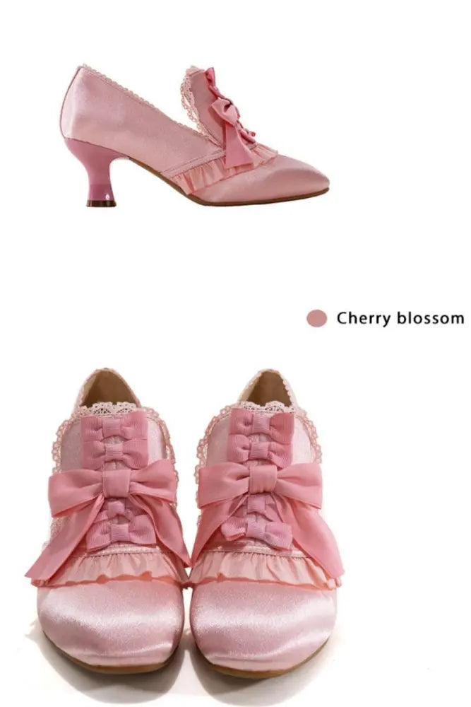 Marie-Antoinette Bow Hime Lolita Heels - image 4