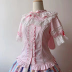 Baby Rabbit - Detachable Rabbit-Ear Hood Lolita Blouse - image 4