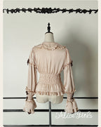 Little Bear Chocolate - Striped Sweet Lolita Blouse - image 4