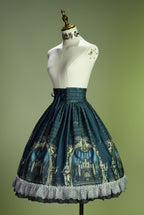 Musical Palmer III Music-Score High-Waist Lolita Midi Skirt - image 4