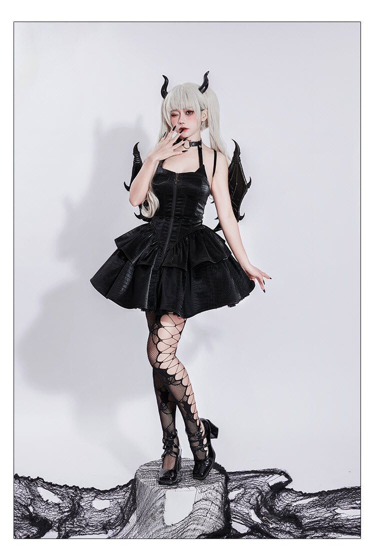 The Crocodile Evolved Cat - Gothic Lolita JSK and Matching Pieces - image 4