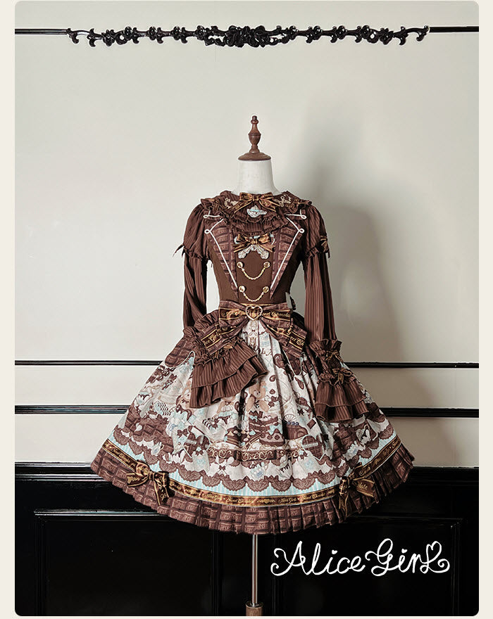 Little Bear Chocolate - Sweet Lolita Salopette and JSK - image 4