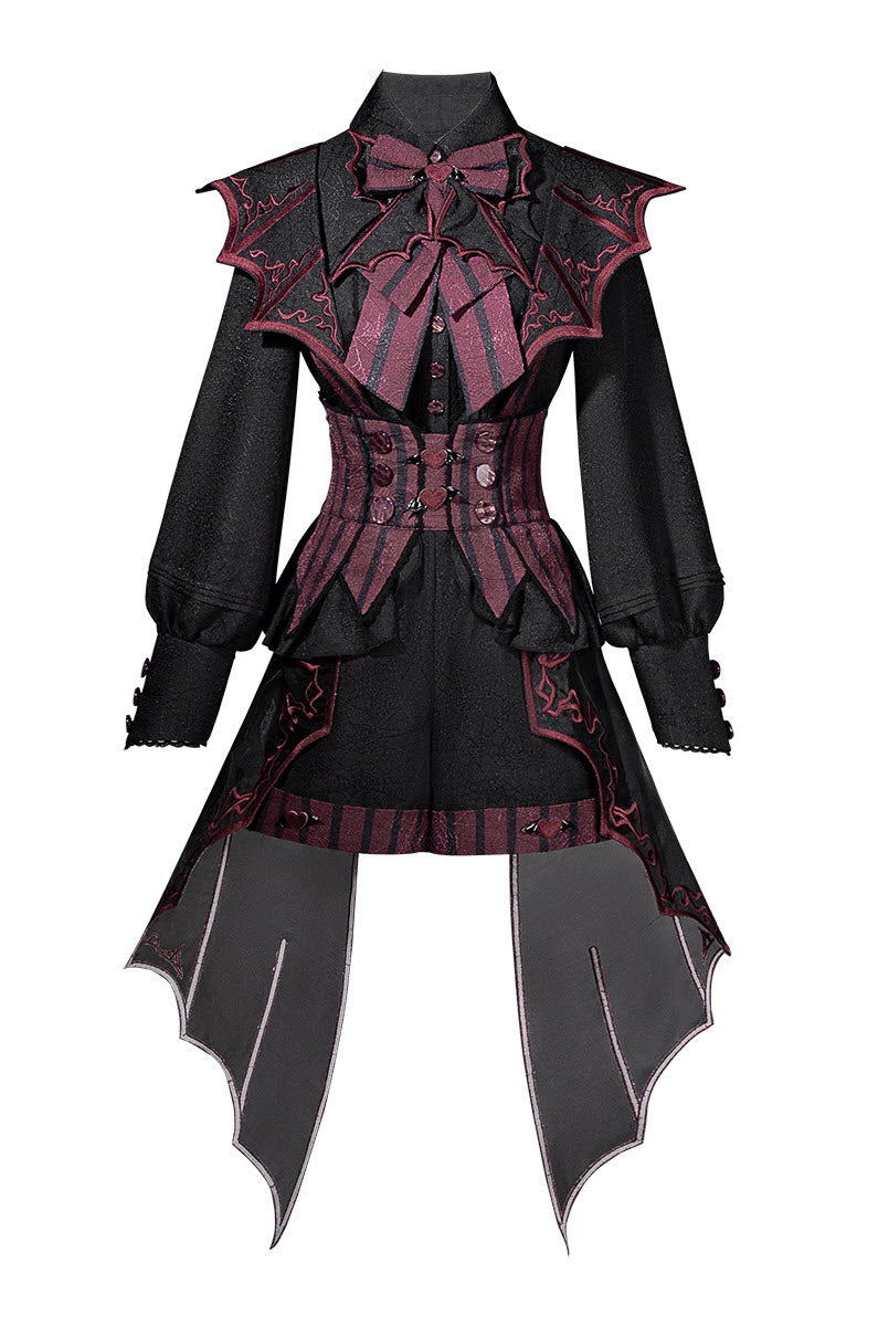 Batwing Vampire - Gothic Ouji Shirt & Shorts Coordinate - image 4