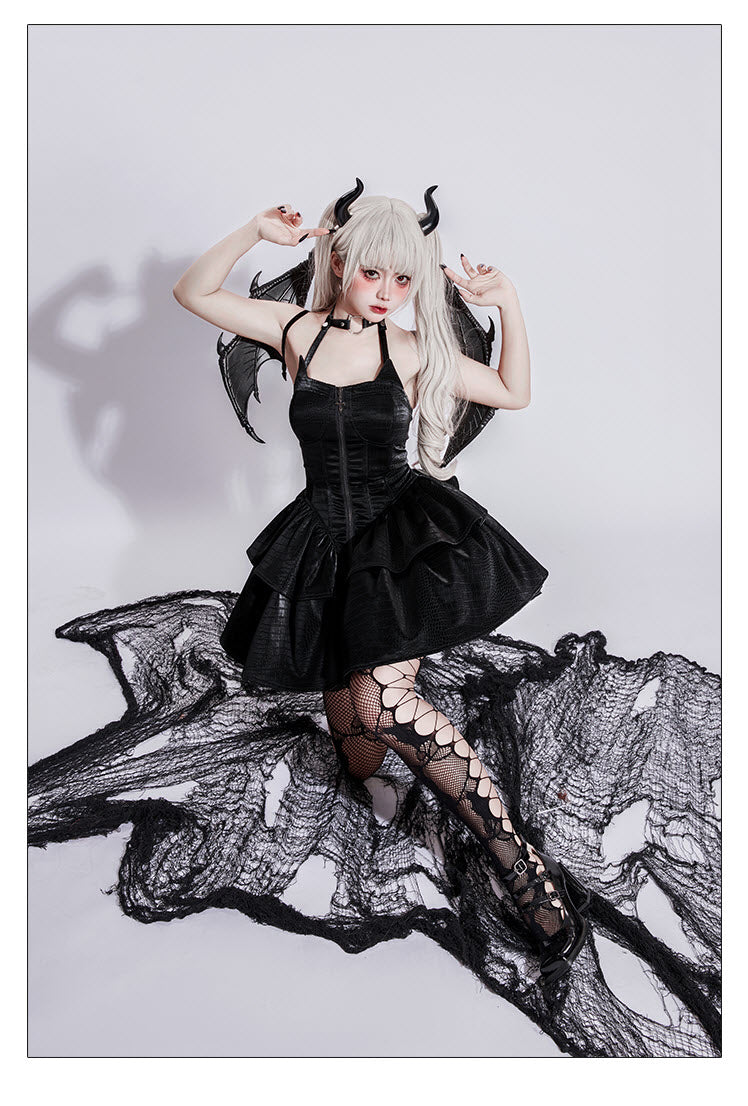 The Crocodile Evolved Cat - Gothic Lolita JSK and Matching Pieces - image 5