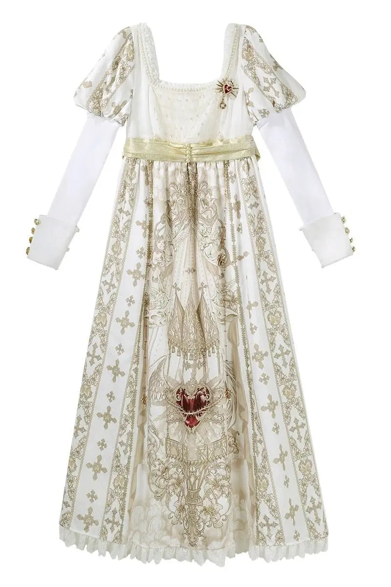 Sacred Coronation - Regency Empire Dress, Shawl & Necklace Options and Accessories - image 5