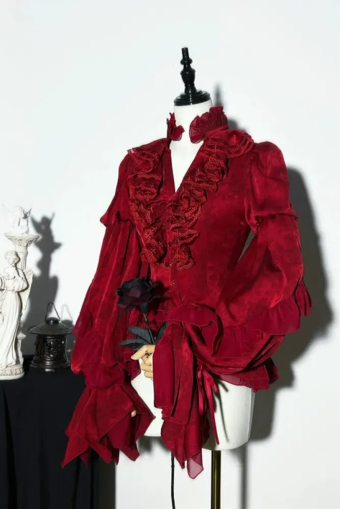 The Genesis and The Last Century - Ouji Lolita Blouse, Vest, Skirt and Trousers - image 5