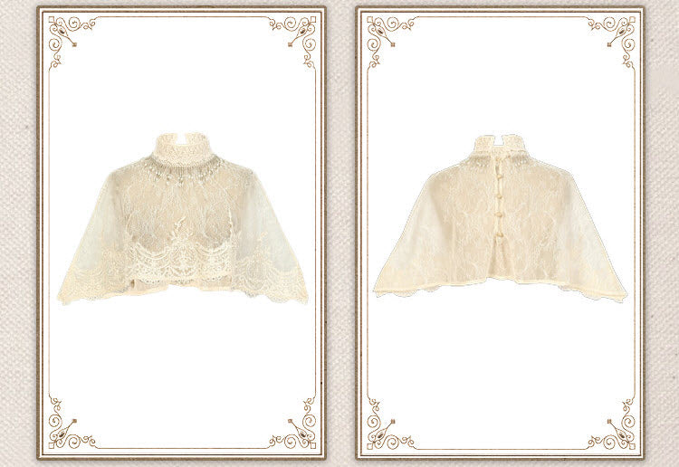 Cupid's Verse-Casket - Victorian Lace Lolita Cape & Necklace Collection - image 5