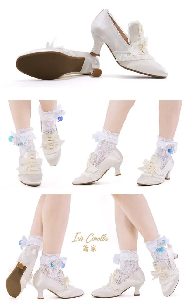 Marie-Antoinette Bow Hime Lolita Heels - image 5