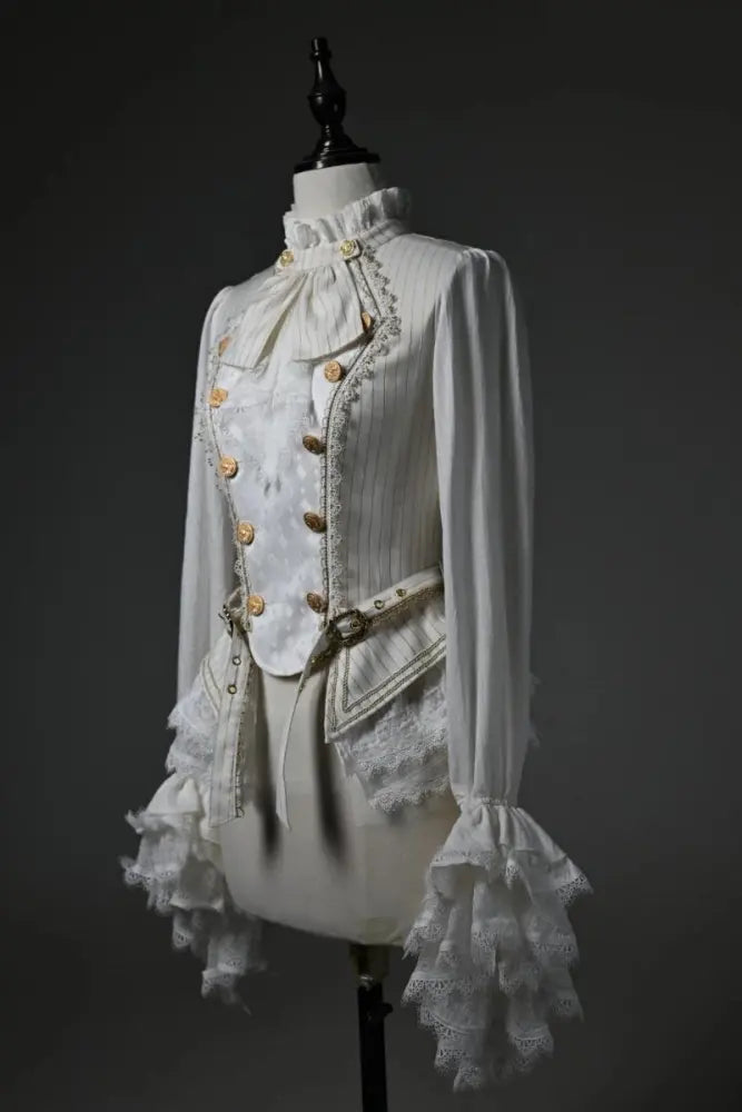 The Silent Battle - Ouji Coat, Cape and Blouse Set - image 6