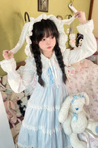 Baby Rabbit - Detachable Rabbit-Ear Hood Lolita Blouse - image 6