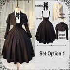 Poems of the Dark Night - Gothic Lolita JSK, Jacket and Blouse Coordinate - image 6