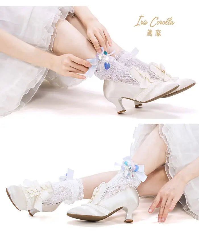 Marie-Antoinette Bow Hime Lolita Heels - image 6