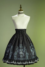 Musical Palmer III Music-Score High-Waist Lolita Midi Skirt - image 6