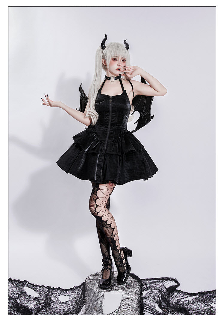 The Crocodile Evolved Cat - Gothic Lolita JSK and Matching Pieces - image 6