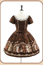 Bear Symphony - Retro Lolita JSK and OP Dresses - image 6
