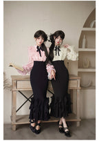 Miss Lola - Long-Sleeve Classic Lolita OP Dress - image 6