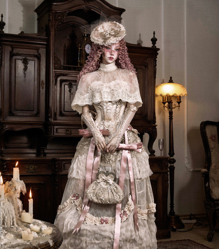 Cupid's Verse-Casket - Victorian Lace Lolita Cape & Necklace Collection - image 7