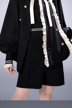 Misty City - Sailor-Collar Ouji Coat & Shorts Set - image 7