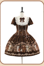 Bear Symphony - Retro Lolita JSK and OP Dresses - image 7
