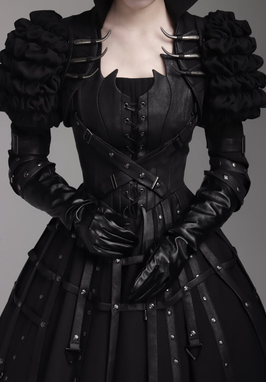 Wilde Jagd - Structured Gothic Lolita Bolero & JSK Set - image 7