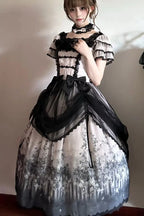 Decaying Garden - Gothic Lolita OP Dresses with Matching Accessories - image 7