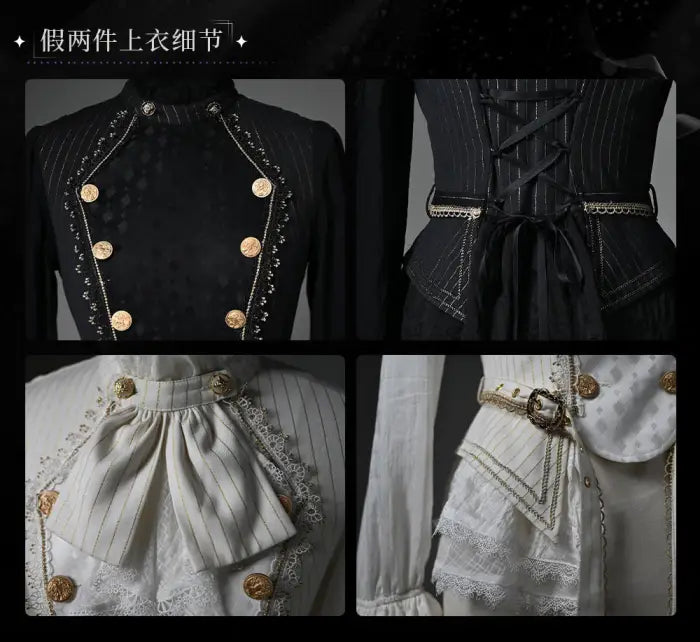The Silent Battle - Ouji Coat, Cape and Blouse Set - image 7