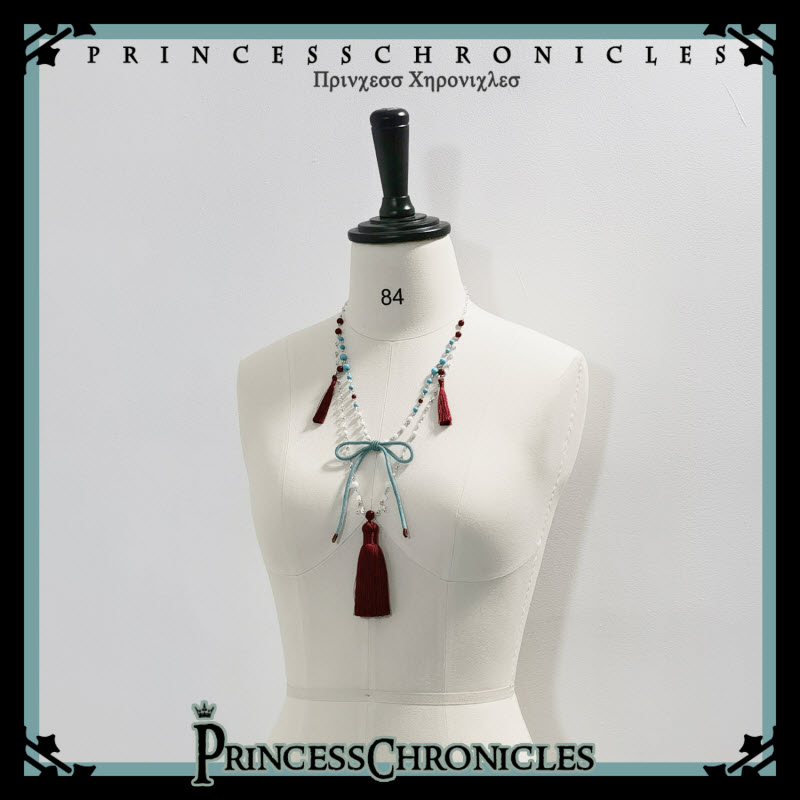 The Mountain Spirit - Hanfu-Inspired Ouji Jacket, Blouse, Shorts and Necklace Collection - image 7
